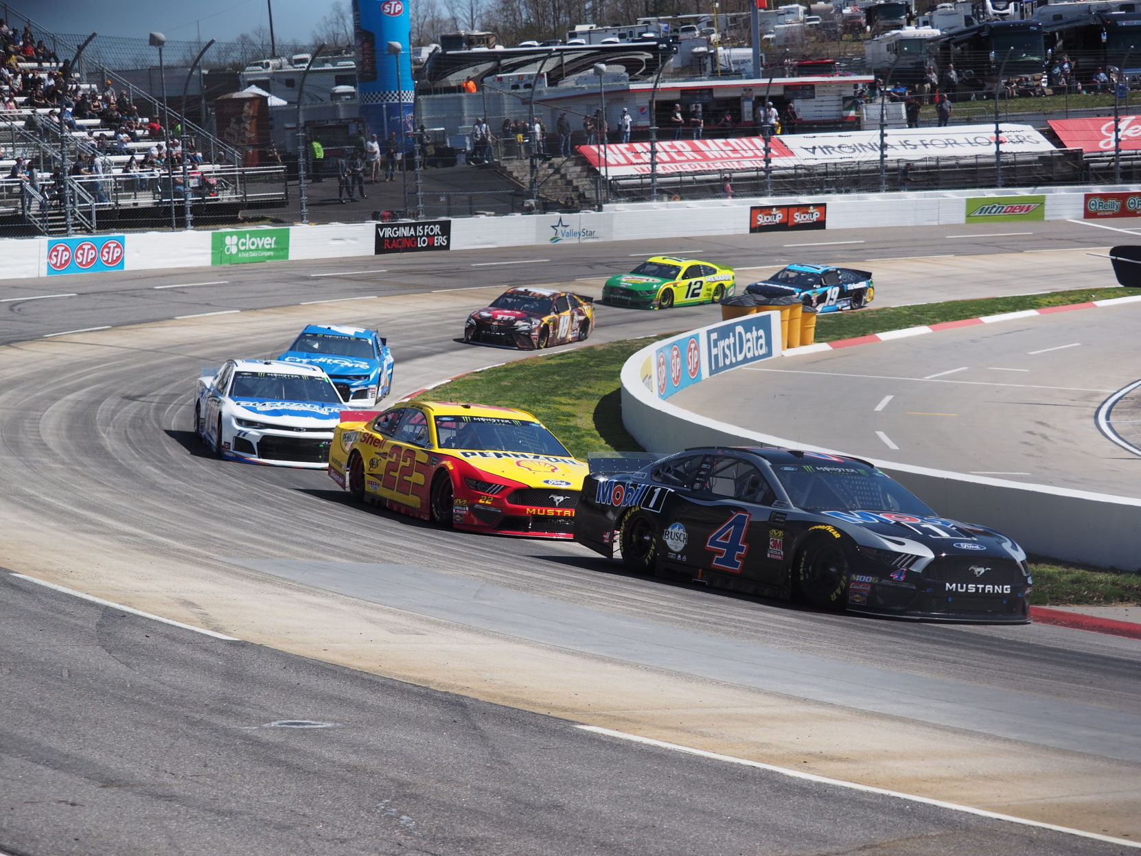 STP 500 Harvick and Logano